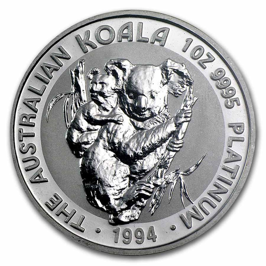 1994 Australia 1 oz Platinum Koala BU