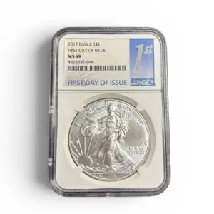 2017 - 1 oz American Silver Eagle - First Day Issue - NGC MS69