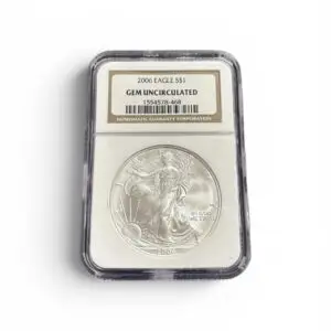 2006 - 1 oz American Silver Eagle - GEM UNCIRCULATED - NGC