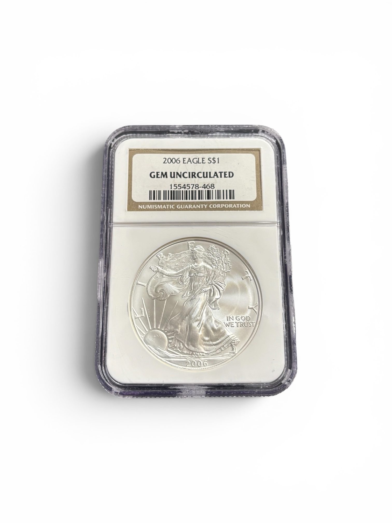 2006 - 1 oz American Silver Eagle - GEM UNCIRCULATED - NGC