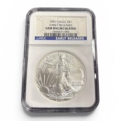 2007 - 1 oz American Silver Eagle - GEM UNCIRCULATED - Early Release - NGC