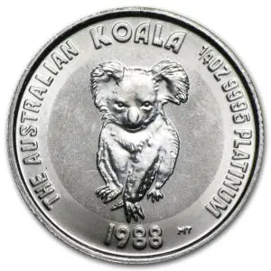 Australia 1/4 oz Platinum Koala BU (Random Year)