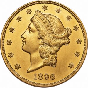1896 $20 Liberty Gold Double Eagle AU