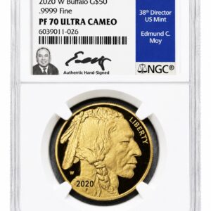 2020 W - 1 oz .9999 Fine Gold Buffalo - NGC PF70 Ultra Cameo