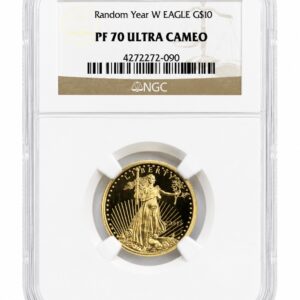 1/4 oz American Gold Eagle Proof - PF70 Ultra Cameo - Random Year