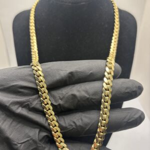14KT Solid Cuban Link Chain - 22 Inch - 7MM - 80.1 Grams
