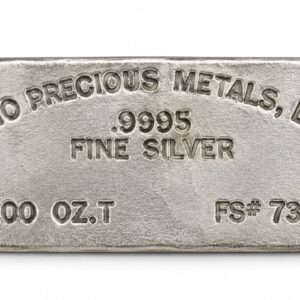 10 oz .9995 Fine Silvber - OPM Vintage Hand Poured - Ohio Precious Metals Bar