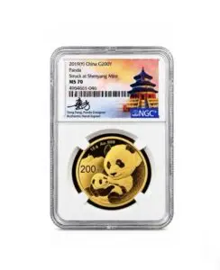2019(Y) China G200Y - Panda 15 Grams - NGC MS70 - Struck at Shenyang Mint