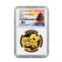 2019(Y) China G200Y - Panda 15 Grams - NGC MS70 - Struck at Shenyang Mint