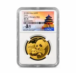 2019(S) China G200Y - Panda 15 Grams - NGC MS70 - Struck at Shanghai Mint